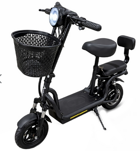 Patinete Elétrico Audisat HL10 350 watts Rodas de 10" até 32 km h Capacidade 120Kg Autonomia 30 km - Preto