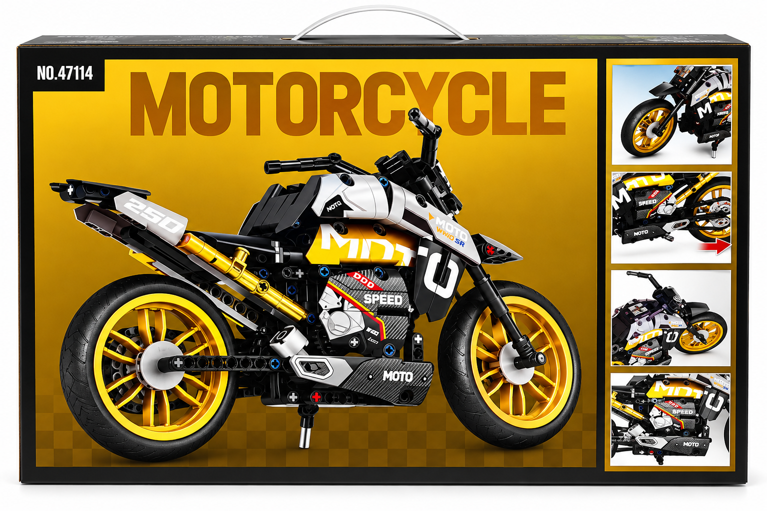 MOTO DE BLOCOS DE MONTAR 447 PEÇAS TIPO LEGO - Imagem 3