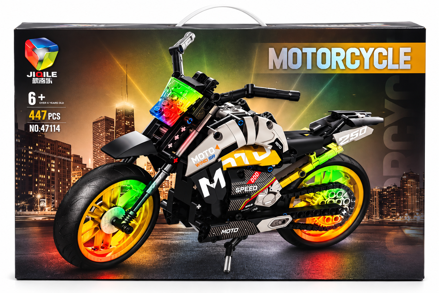 MOTO DE BLOCOS DE MONTAR 447 PEÇAS TIPO LEGO