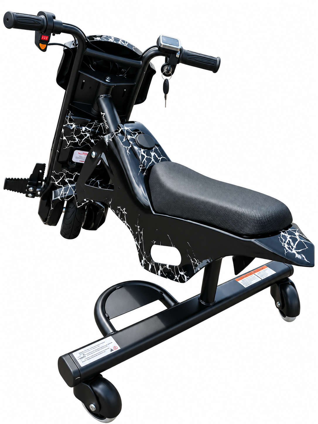 TRICICLO ELÉTRICO Spider Preto DRIFT - Imagem 2